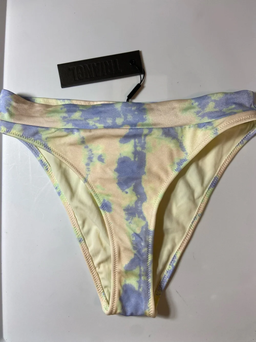 NWT New Triangl Swimwear Pastel Tie-Dye  Bikini Bottoms Large L